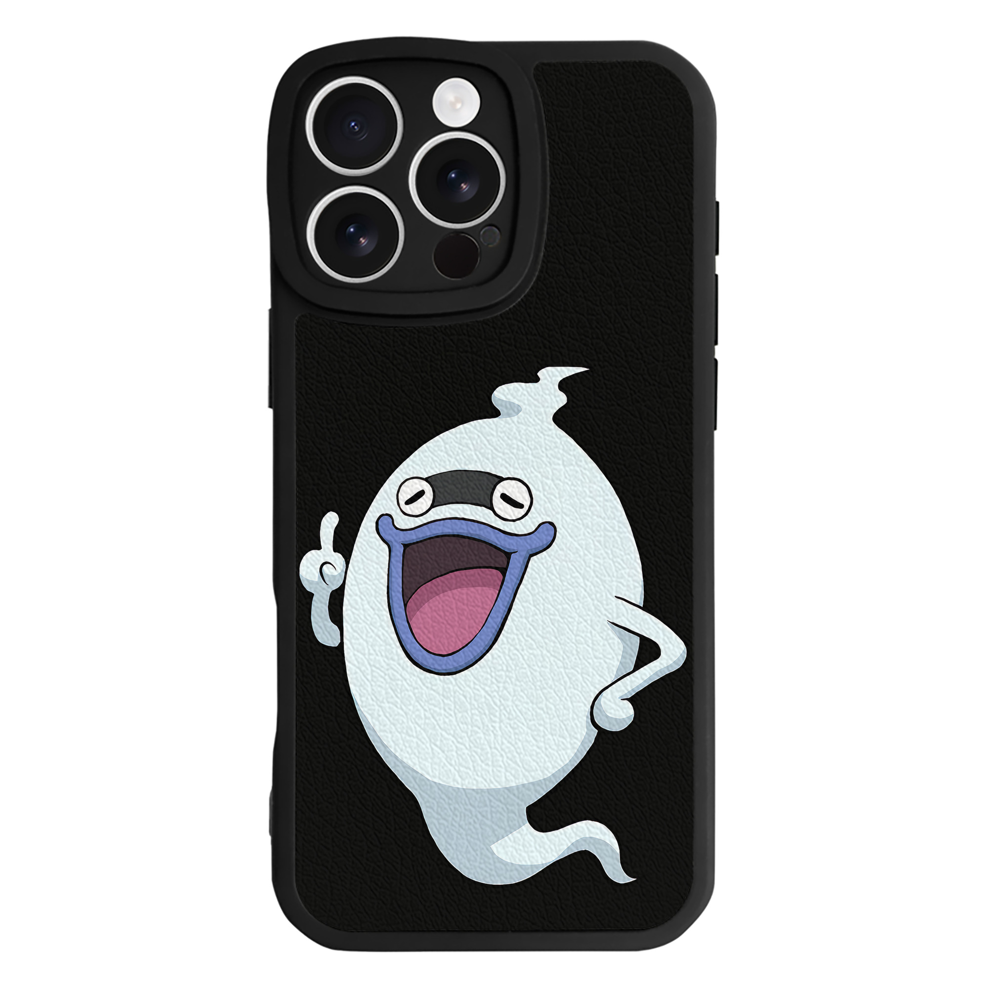 （画像用） 妖怪ウォッチ Yo-kai Watch 【iPhone 16シリーズ対応】シリコンスマホケース（レザー調） 材質：シリコン